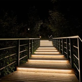 LED Dimmelhető napelemes szalag LED/1,2W/3,7V 3000K IP67 5m