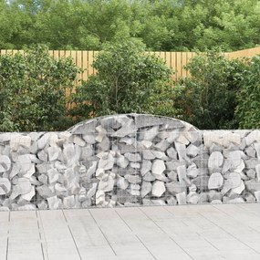 9 db íves horganyzott vas gabion kosár 300x30x80/100 cm