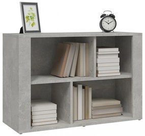 betonszürke szerelt fa tálalószekrény 80x30x54 cm