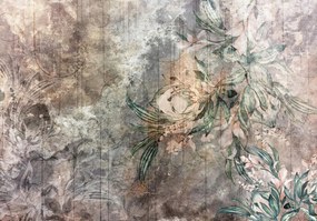 Fotótapéta 3D hatás Levelek pálma virágok 254 x 184