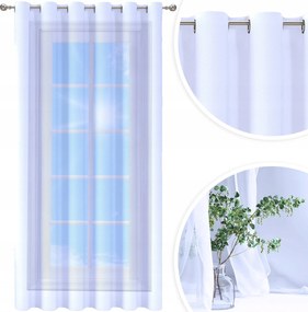 Függöny Kész Fátyol Fehér 200X230 CM Függöny Átvezető Függöny