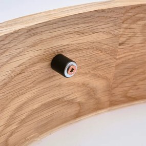 Brilagi - LED RGBW fényerőszabályozható mennyezeti lámpa CARVALHO 1xE27/15W/230V Wi-Fi tölgy átm. 27,5