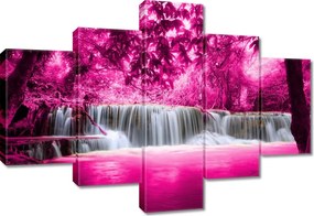 Vászonkép 100x70 Rózsaszín vízesés