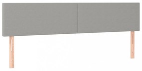 világosszürke szövet LED-es fejtámla 200x5x78/88 cm