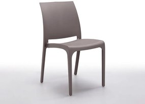VOLGA 54x46x80 cm műanyag szék, taupe