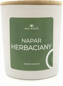 Illatos Szójaviasz Gyertya Üvegben, Tea Főzet Illattal, 35 Órás, Vegán Gyertya