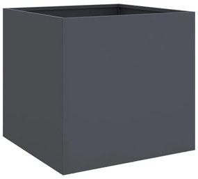 vidaXL 2 db antracitszürke acél növénytartó 49 x 47 x 46 cm