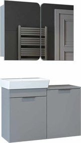 Dubai mosdószekrény, világosszürke, 92,2 cm – TR283VLN1127