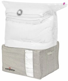 Tárolódoboz tokkal Compactor Oxford XL, 150 l, szürke