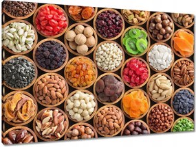 Vászonkép 90x60 Fűszerek gyógynövények tál