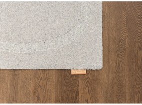 Világosszürke gyapjú szőnyeg 200x300 cm Morphic Organica – Agnella