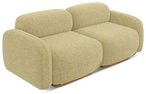 Sárga moduláris kanapé 190 cm Ailani – Makamii