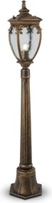 MAYTONI O414FL-01GB1 Klasszikus Kültéri Állólámpa Antik Bronz, Fekete, Arany E27 IP44