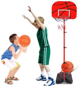 Gyerek kosárlabda palánk állítható magasságú, labdapumpával