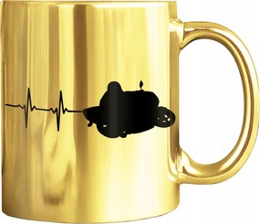 Arany Bögre Nyomott Mintával Élek Motoros Minta Motorok Lwg