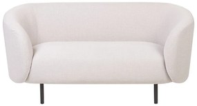 Kétszemélyes bézs és fekete kanapé LOEN Beliani