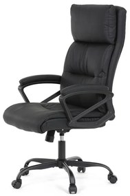 Irodai szék hintamechanikával, fekete műbőr kárpittal. KA-Y346 BK