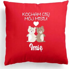 Párna 40x40cm Szeretlek Maci Szív Név Valentin nap Többféle Minta