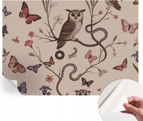 Dekoratív öntapadós fotótapéta Hálószobába Bagoly természet 208x146 cm