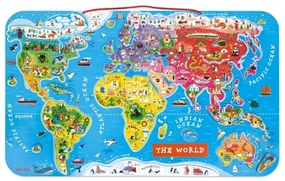 Janod - mágneses világ térkép angol nyelven