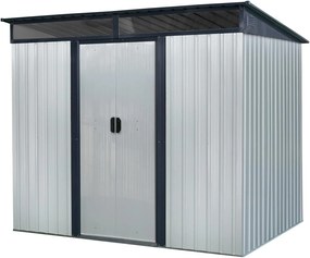 Furnigo Kerti házikó 196x122x180 cm - szürke