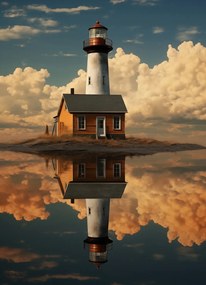 Poszter 20,5x28,4cm Tengeri tükröződés