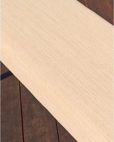 Krémszínű-natúr színű zsenília pad Macaret – Kave Home