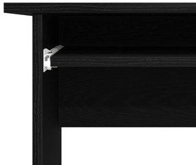 vidaXL Fekete Tölgy Asztal 120x140x75 cm Mérnöki Fából