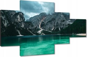 Vászonkép 130x80 Hegyi tó Tájkép