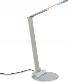 Briloner ezĂŒst Led asztali lĂĄmpa 83 cm, fĂ©nyerĆszabĂĄlyozhatĂł, Usb, Cct, 680 lm