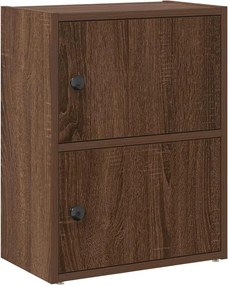 vidaXL barna tölgy színű szerelt fa könyvszekrény 40x24x52 cm