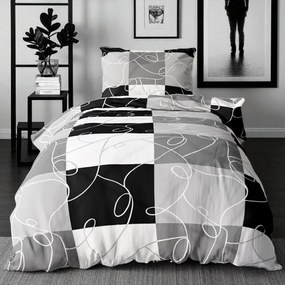 Pamut ágynemű PURA GREY 4 részes 140x200 cm