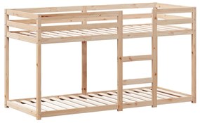 tömör fenyőfa emeletes ágy matrac nélkül 90 x 190 cm