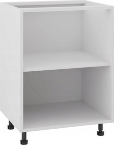 Korpusz fehér alsó konyhaszekrény 60/82 tartozékokkal