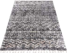 Shaggy Szőnyeg Aztec 120x170 Boho rojtos puha w08