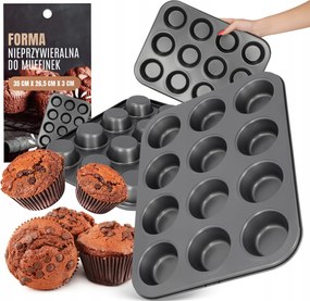 Muffin Forma Tepsi Muffin Sütőforma Muffin Desszert Snack L0