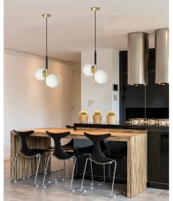 Csillár zsinóron DUO 2xE14/40W/230V arany/fekete