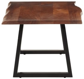Mézbarna tömör akácfa dohányzóasztal 110 x 55 x 40 cm