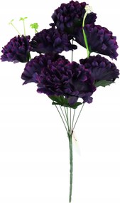 Krizantém csokor 7 virág 50cm sötét lila szín