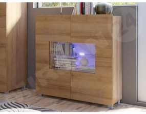 Vitrin Brenali BR01 (arany tölgy) (fehér LED világítás). 1053849