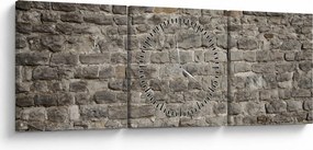 Egy téglafal képe (órával) (90x30 cm)