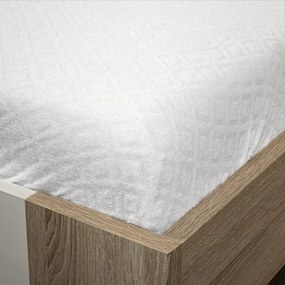 Homa jacquard new gumis lepedő fehér