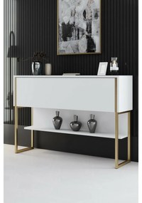 Luxe White and Gold komód