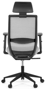 Szürke hálós irodai szék szinkronmechanikával. KA-V3329 GREY