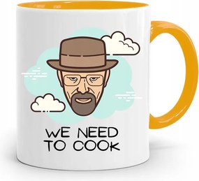 Sárga Bögre Szakácsnak We Need To Cook fényképes nyomtatással