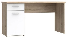 Íróasztal GINO fehér/sonoma tölgy