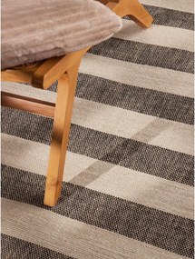 Fekete-krémszínű kétoldalas-kézi szövésű juta szőnyeg 120x170 cm Playa – Hanse Home