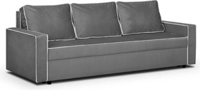 MIMI Háromszemélyes kinyitható kanapé Szürke/fehér