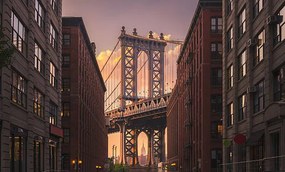 Művészeti fotózás Manhattan Bridge, NYC, samfotograf, (40 x 24.6 cm)
