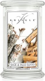Sage &amp; Palo Santo Kringle Candle nagy gyertya két kanóccal (624g)
